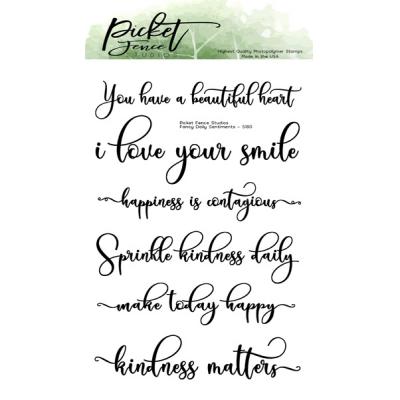 Picket Fence Studios Clear Stamps - Fancy Daily Sentiment